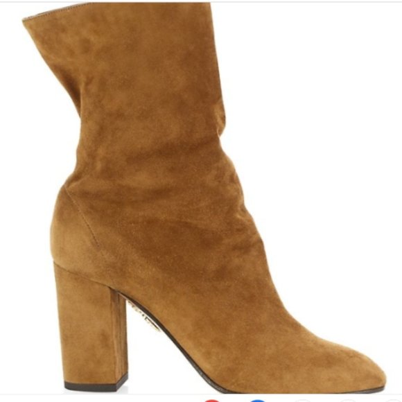 aquazzura boogie suede ankle boots size 8 - Picture 2 of 8